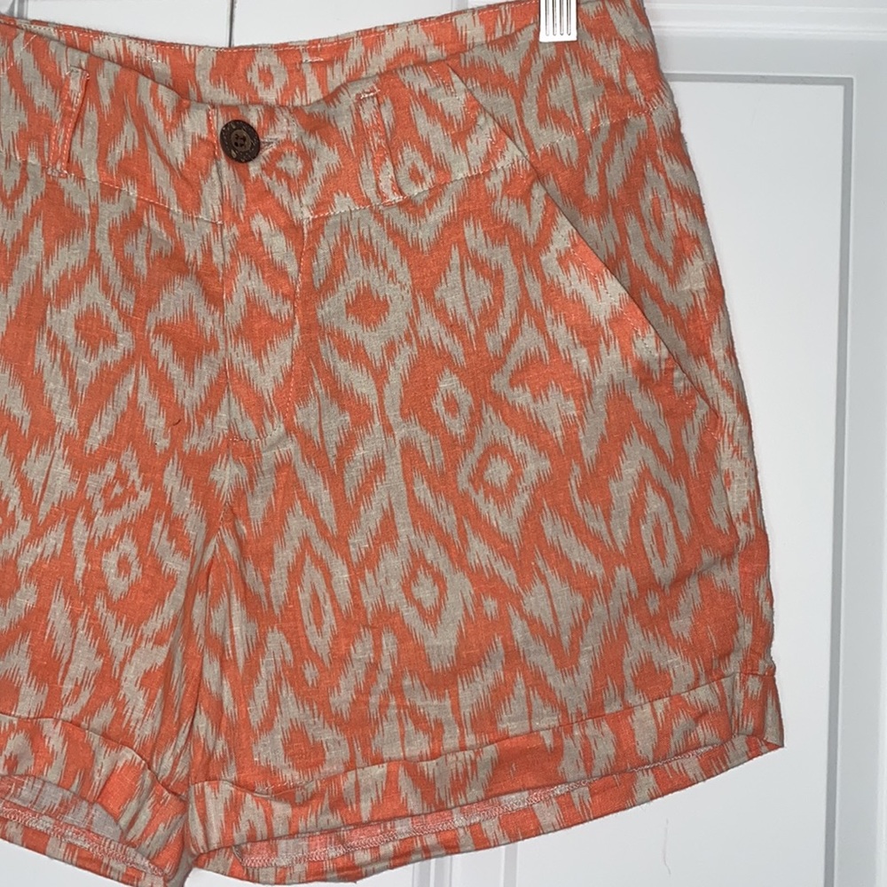 Kenar Fun Geometric Pattern Linen Boho Printed Cu… - image 2